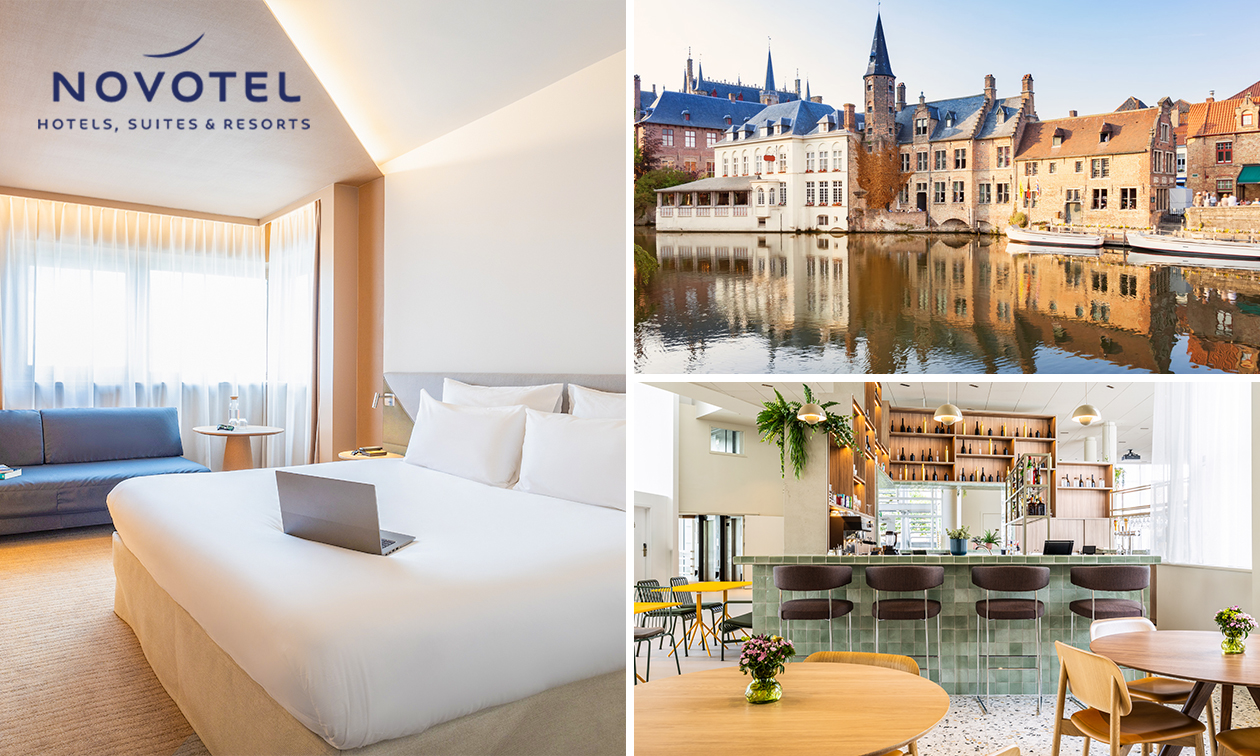 Overnachting voor 2 + ontbijt in hartje Brugge