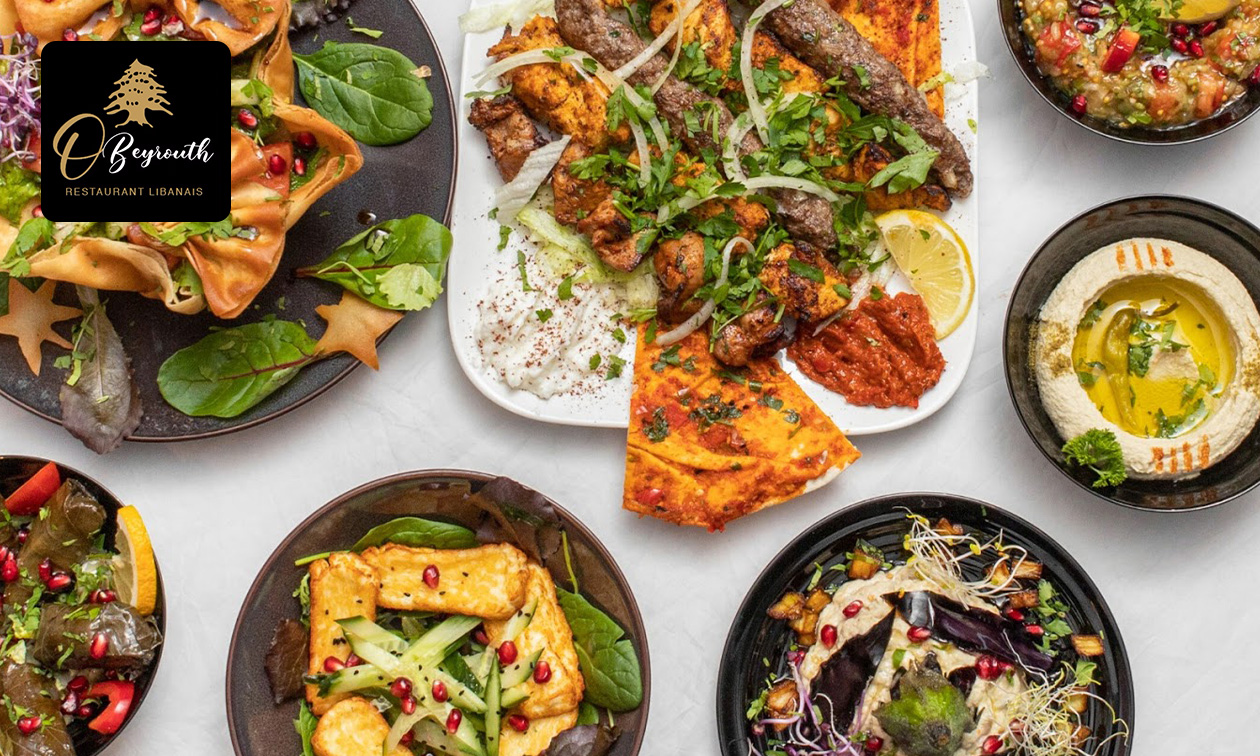 Menu en 3 services + café ou thé chez O Beyrouth