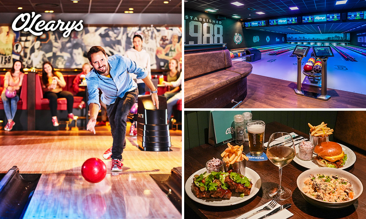 Bowlen (50 min) + hoofdgerecht naar keuze bij O'Learys