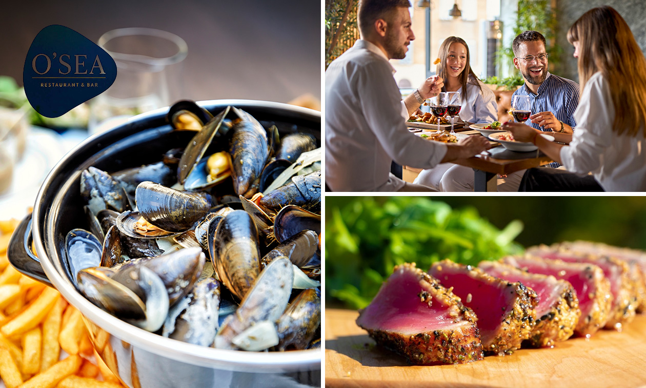 3-gangen keuzelunch of -diner bij O'Sea Restaurant aan de Belgische kust