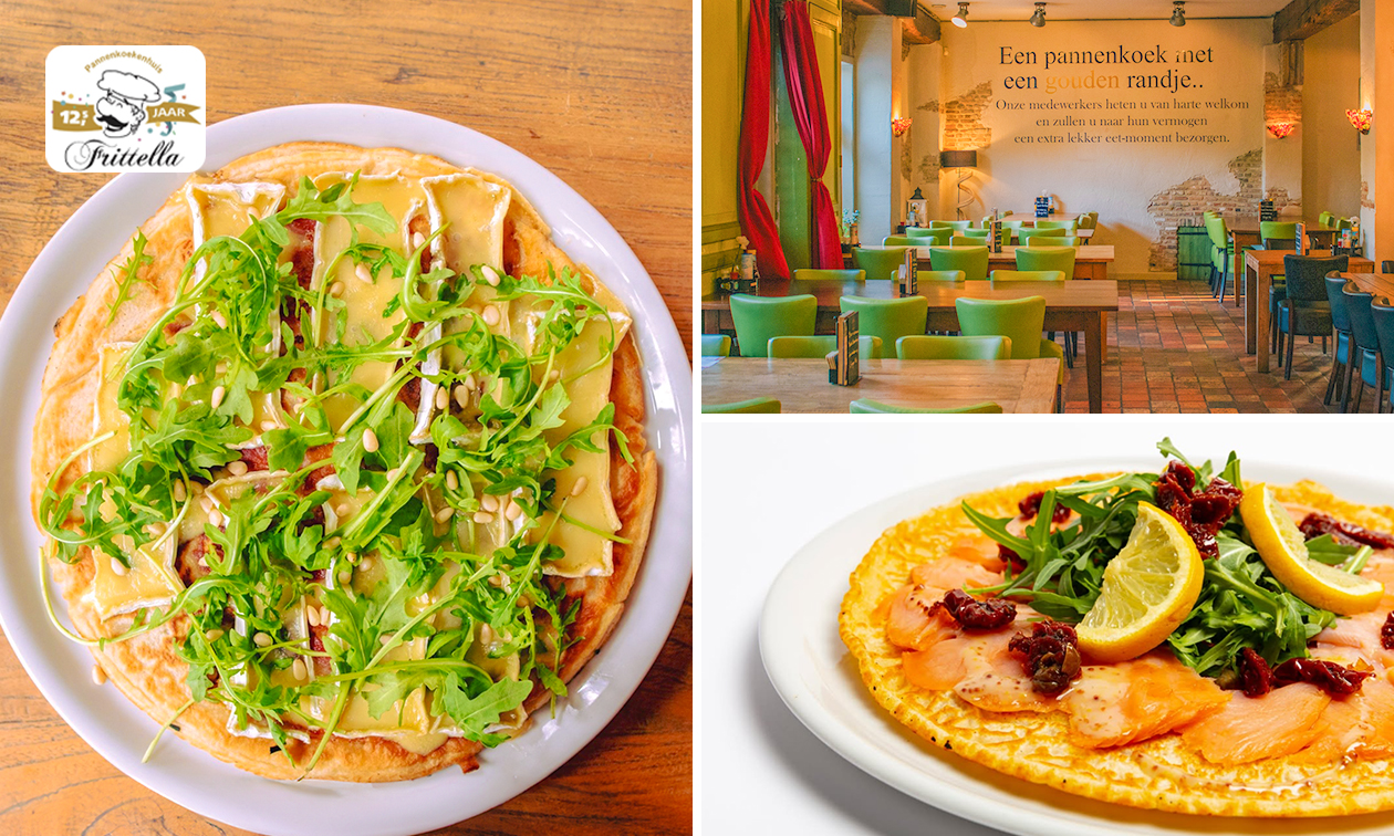 2-gangenlunch of -diner bij Pannenkoekenhuis Frittella in Etten-Leur