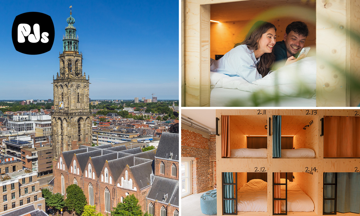 1 of 2 overnachtingen voor 1 + ontbijt in hartje Groningen