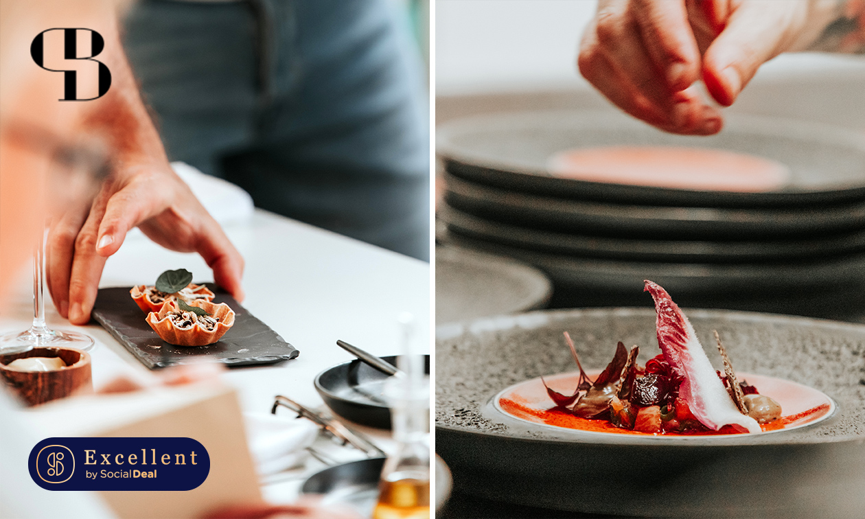 3-, 4-, 5- of 6-gangendiner of -lunch + amuses bij Porto Belfino