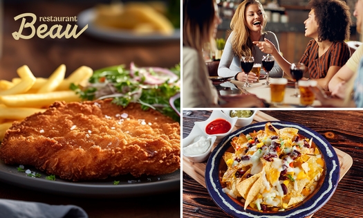 3-gangendiner met vrije keuze van de kaart bij Restaurant Beau