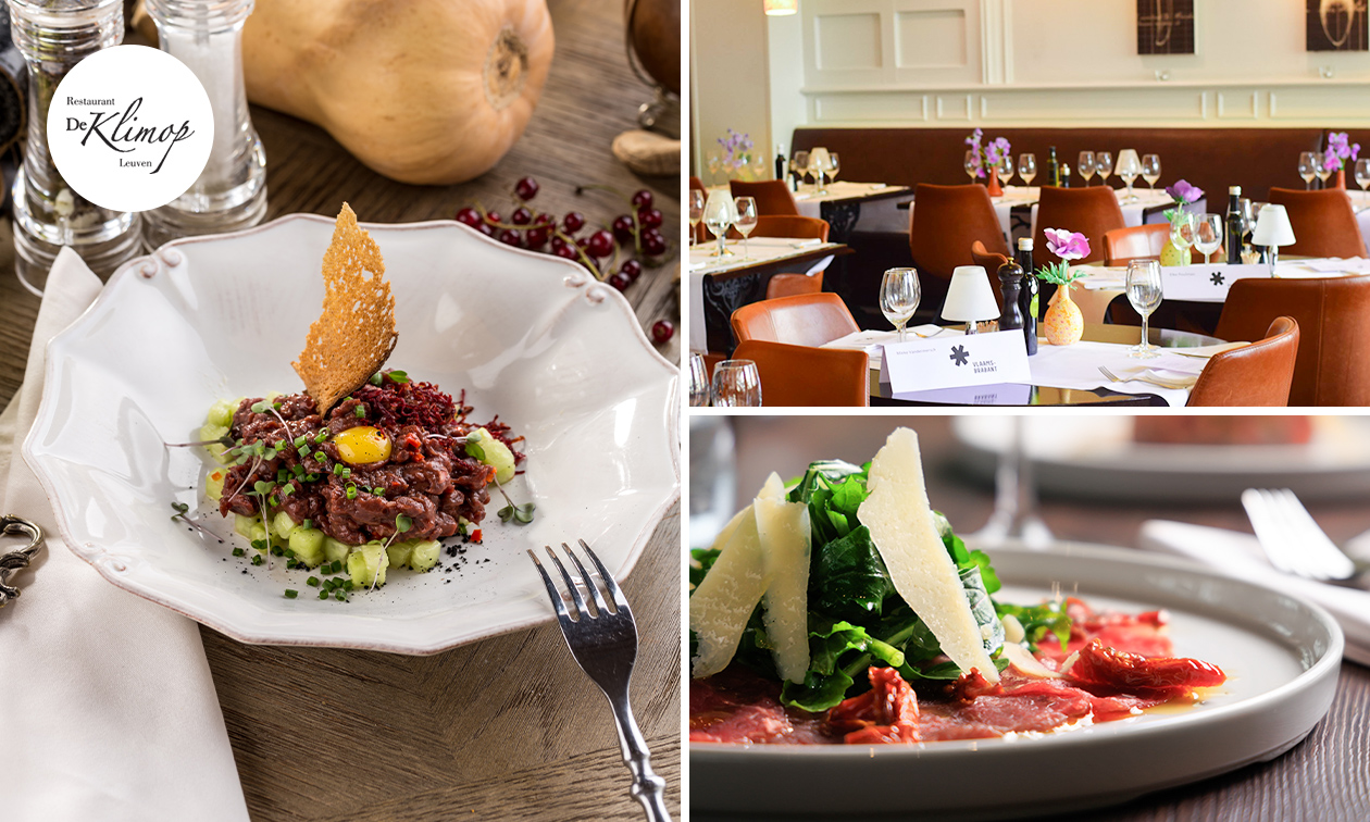 3-gangen keuzediner of -lunch bij De Klimop