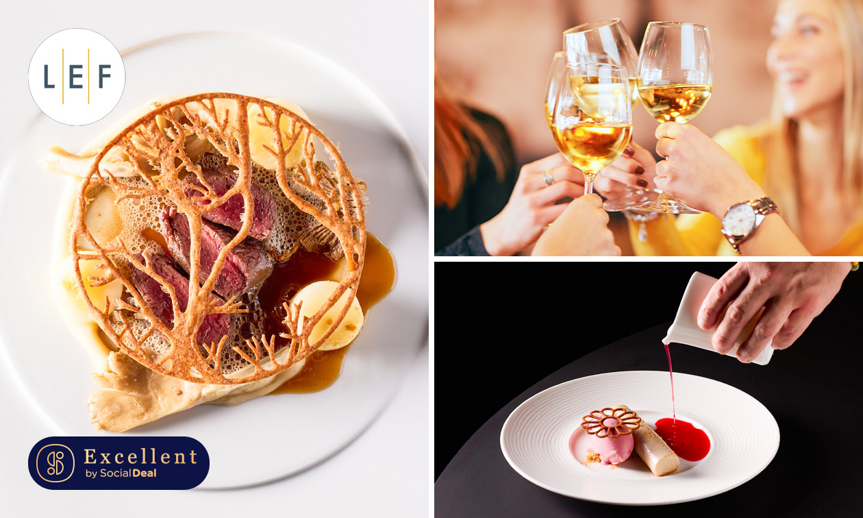 5-gangenlunch of -diner van de chef + amuses bij Restaurant LEF