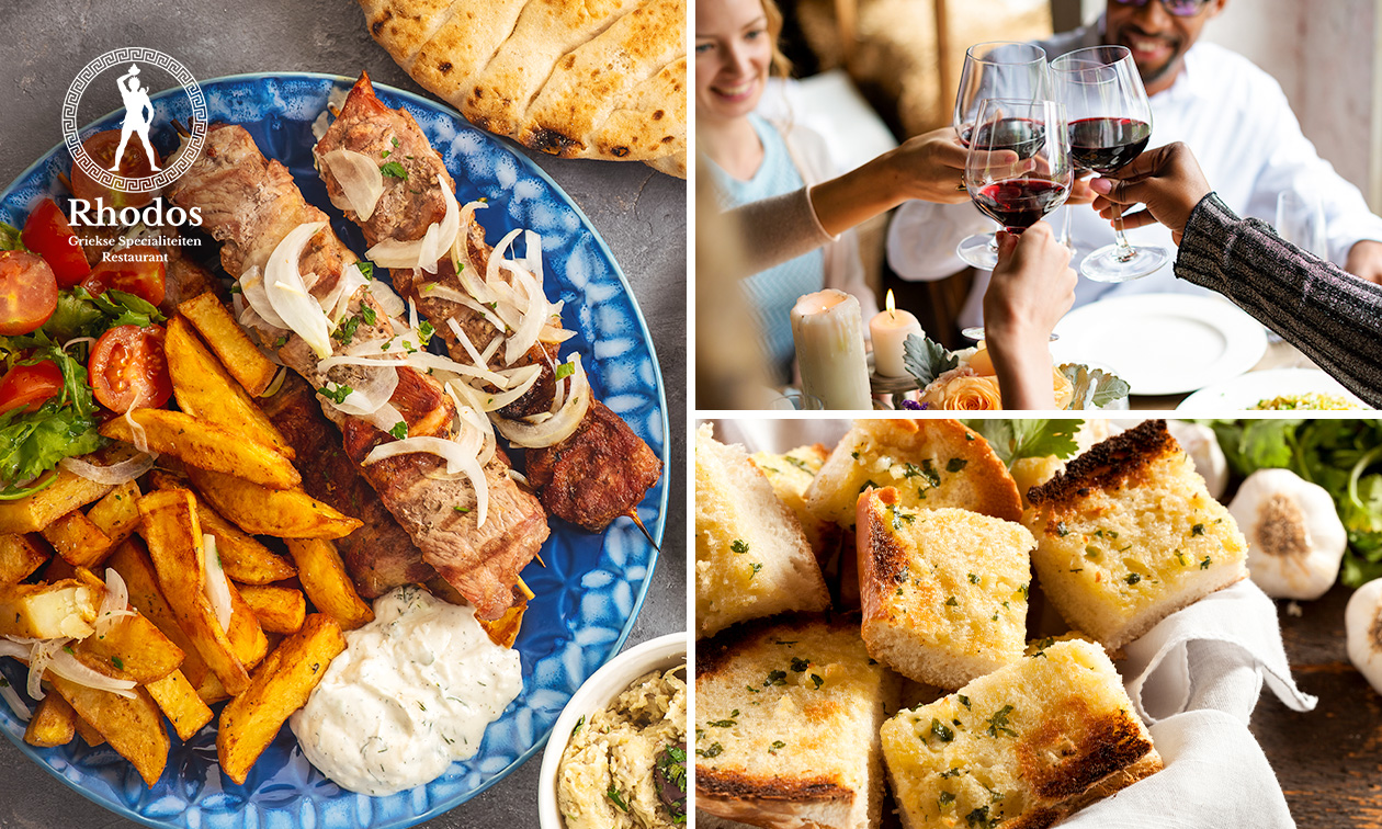 Grieks 3-gangen keuzediner bij Restaurant Rhodos