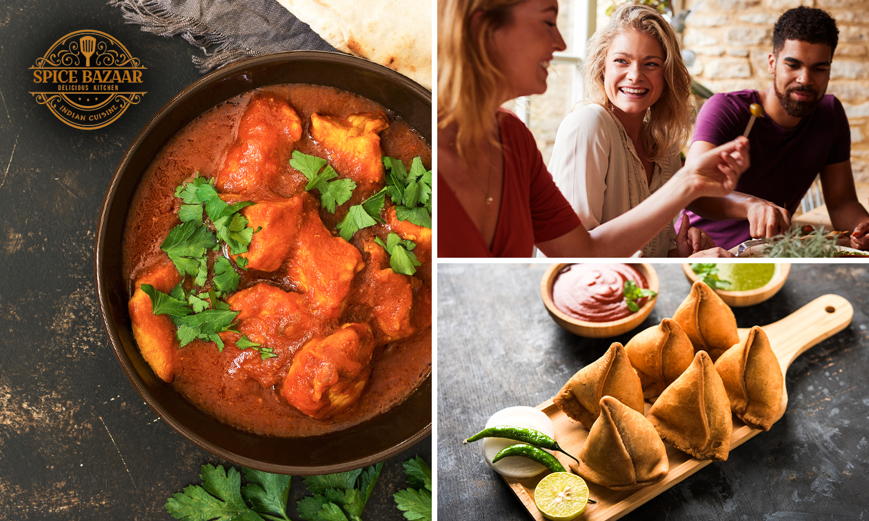 3-gangendiner of -lunch à la carte bij Restaurant Spice Bazaar