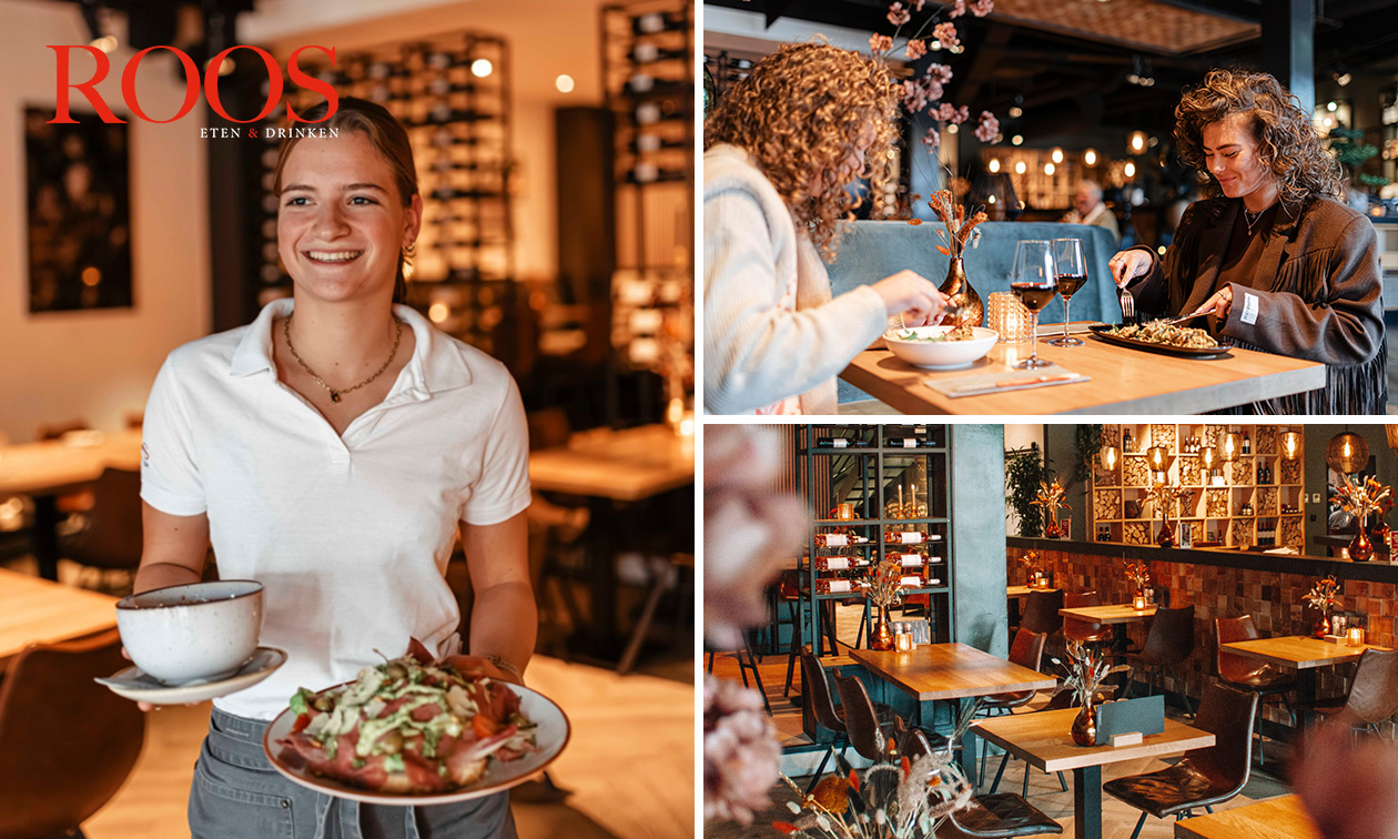 12-uurtje of 2-gangen keuzelunch bij Roos eten & drinken Bodegraven