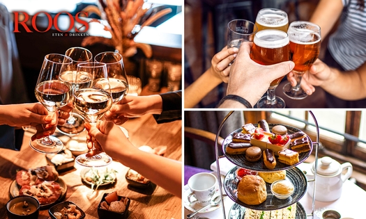 High tea, high wine of high beer + evt. cava bij Roos eten & drinken Bodegraven