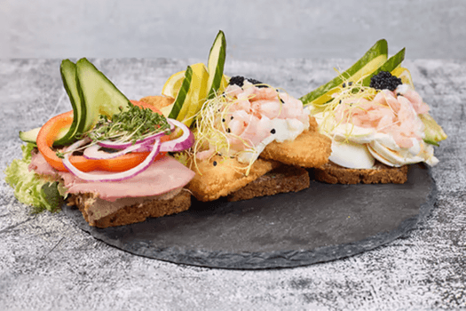 4 stk. smørrebrød