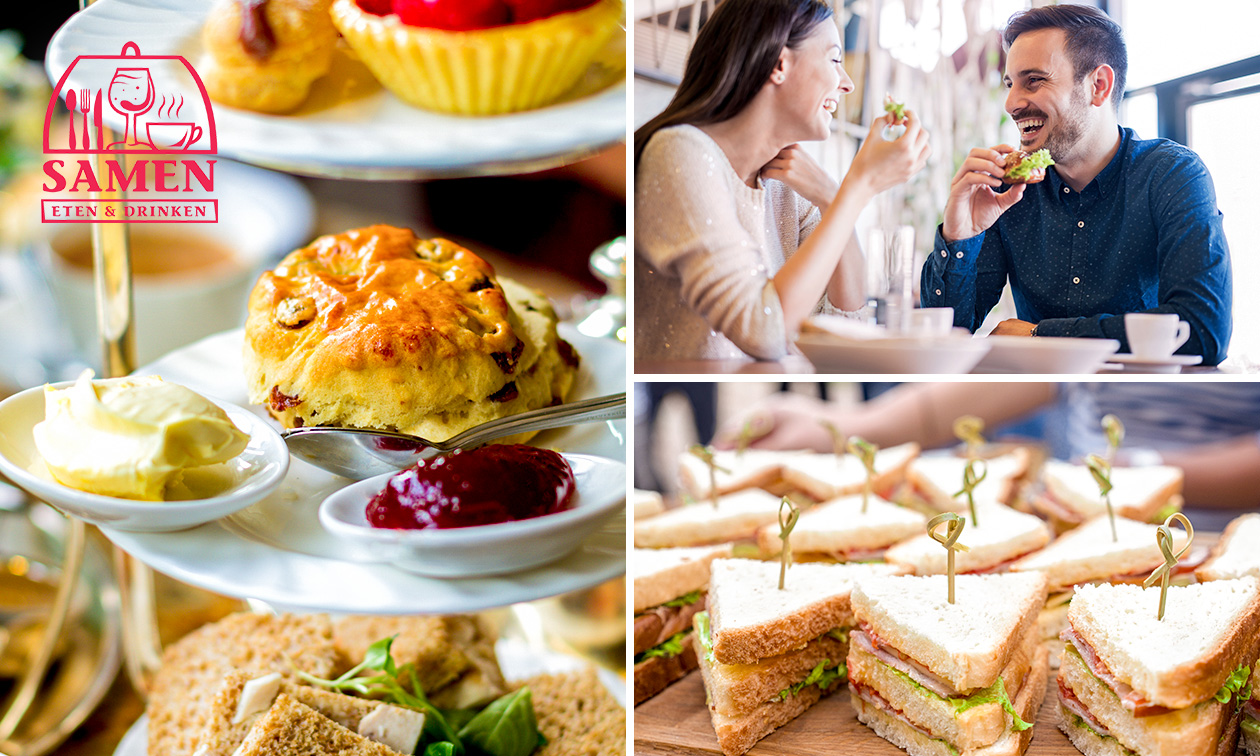 High tea (1,5 uur) bij SAMEN eten en drinken Helmond