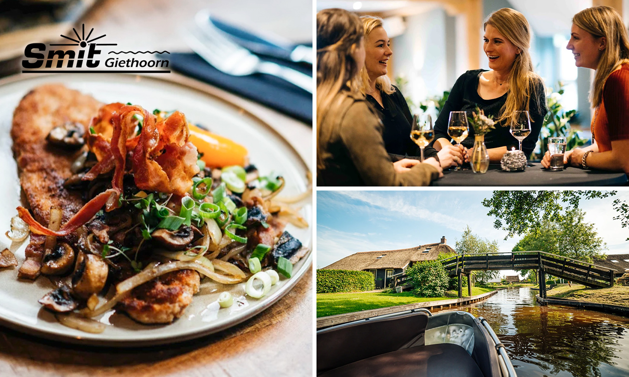 3-gangen keuzediner bij Smit Giethoorn
