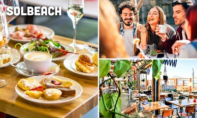 Ontbijt aan zee bij Solbeach