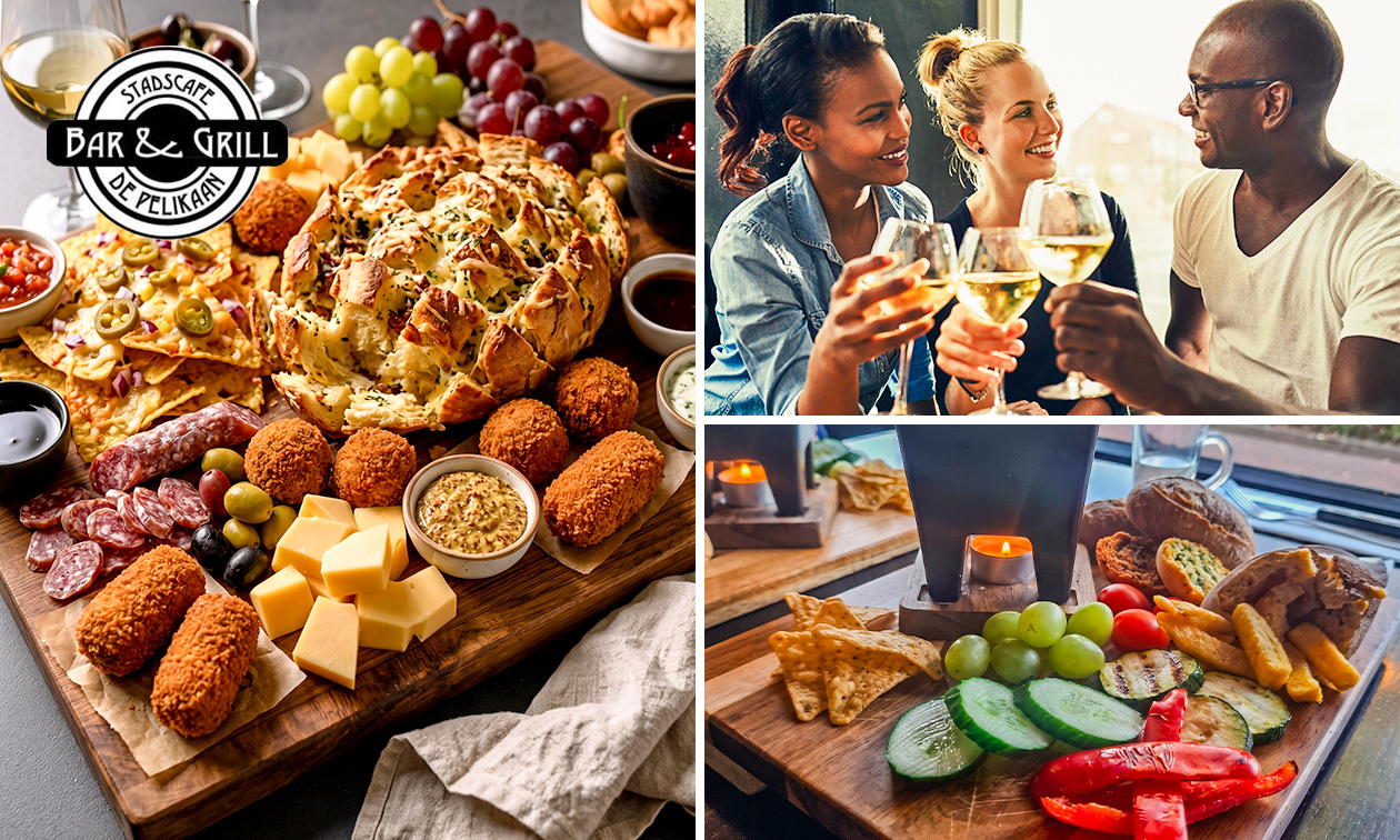 Luxe borrelplank + drankje of kaasfondue in hartje Assen