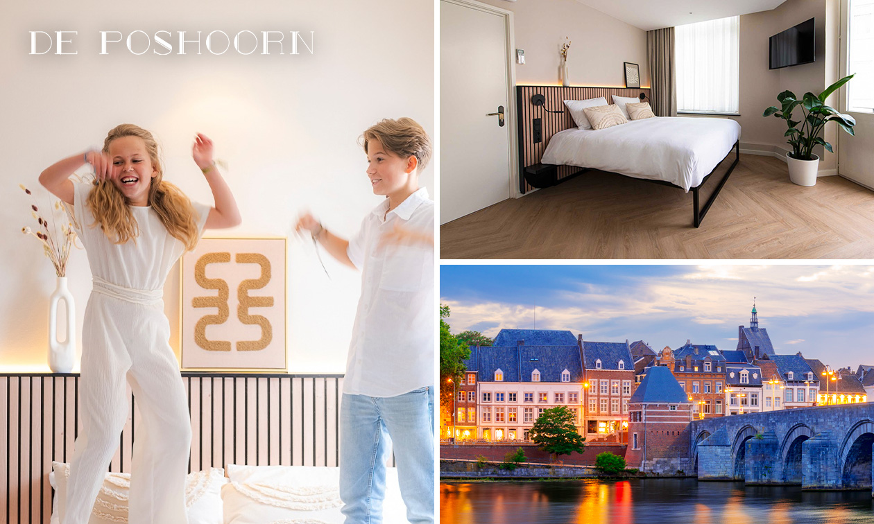 1 of 2 overnachting(en) voor 2 + welkomstdrankje + late check-out