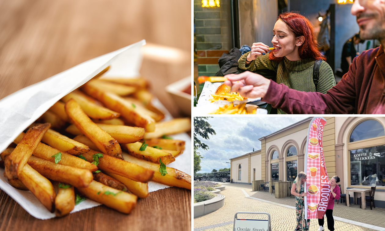 High friet bij Stationsrestaurant Harlingen