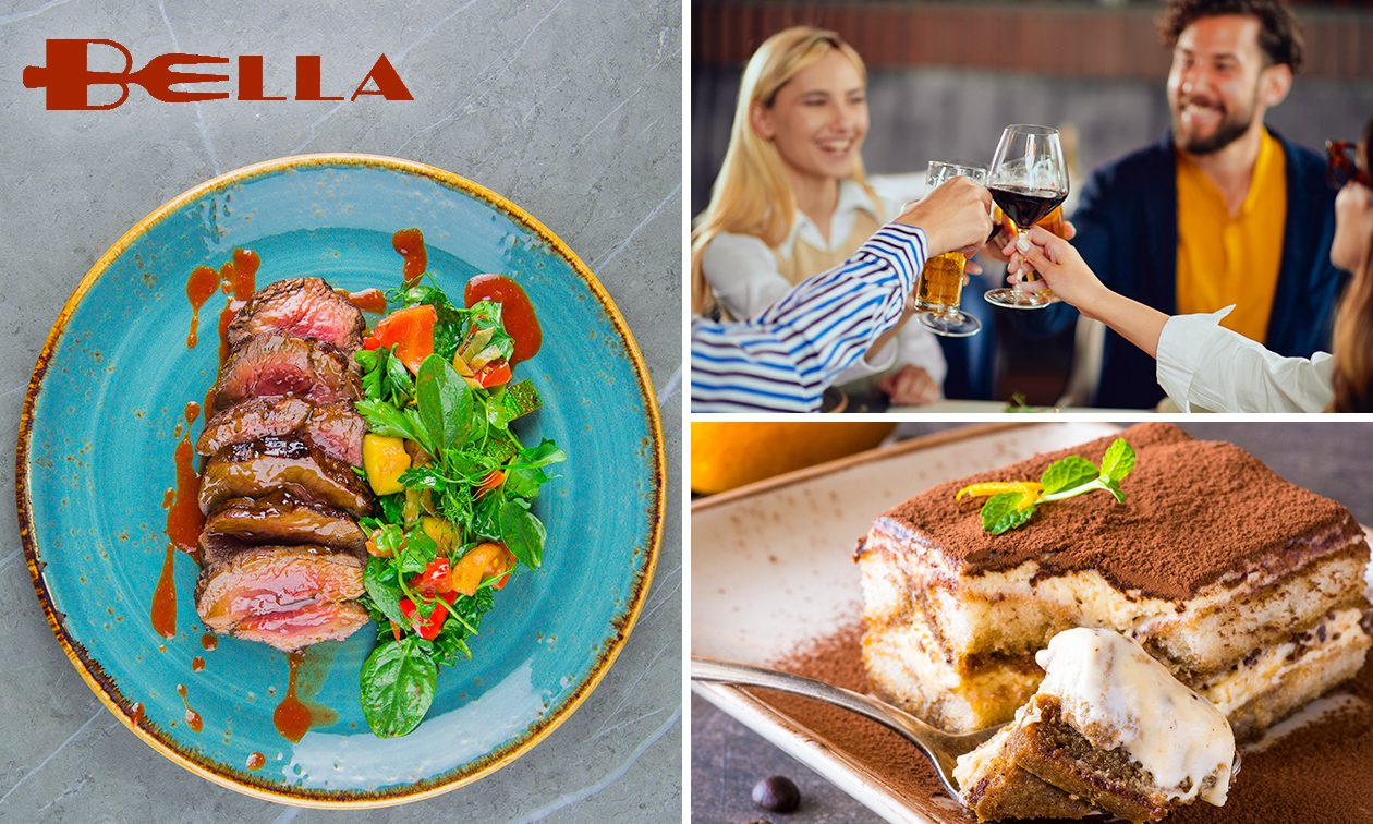 3-gangen keuzediner bij Steakhouse Bella
