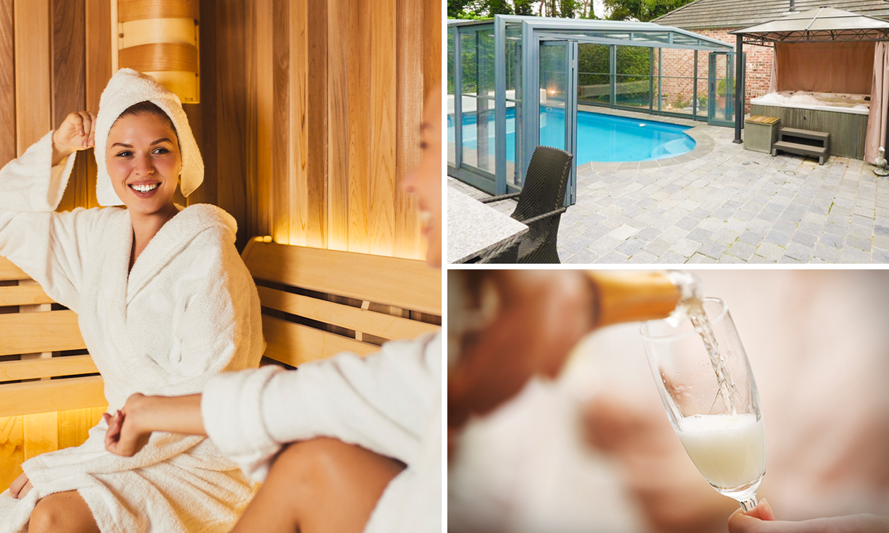 Privésauna voor 2 (2,5 uur) + gefrituurde snacks + waardebon