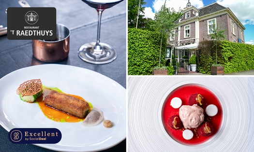 10-gangenlunch of -diner bij sterrenrestaurant 't Raedthuys