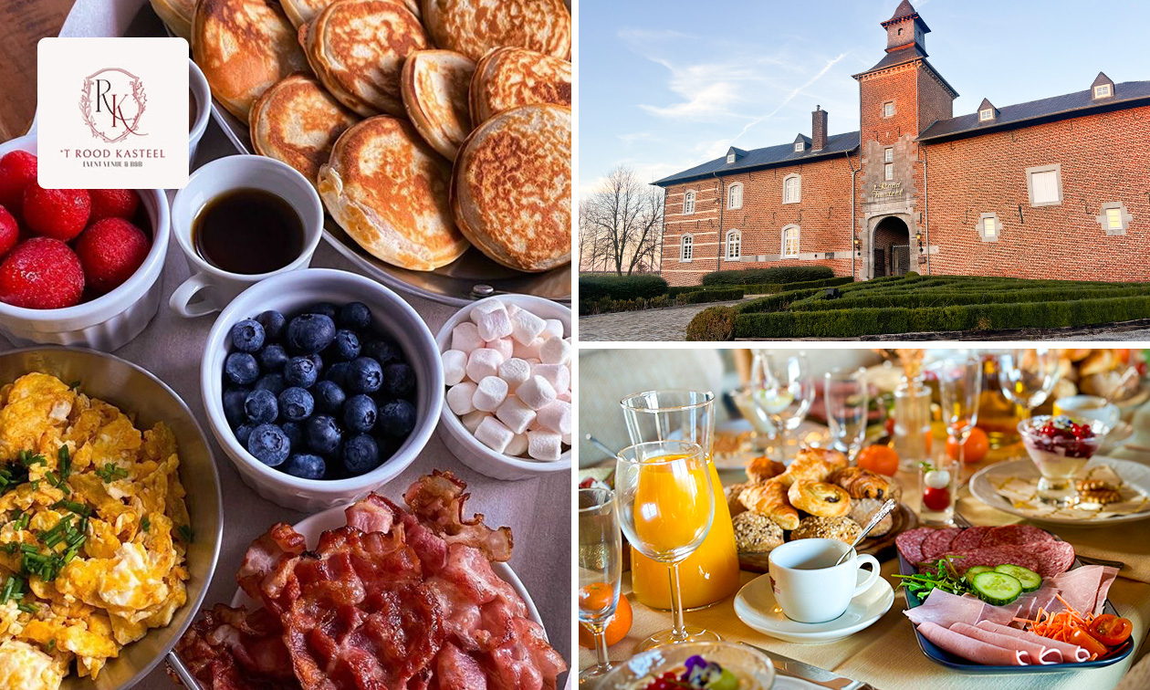Luxe brunch + glas cava bij 't Rood Kasteel in Natuurgebied Eggertingen