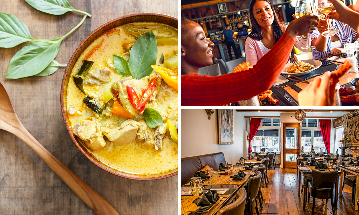 Thais 3-gangen keuzediner bij Thais Restaurant NaangNuan