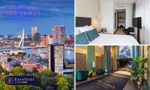 Overnachting voor 2 + waardebon + prosecco in hartje Rotterdam