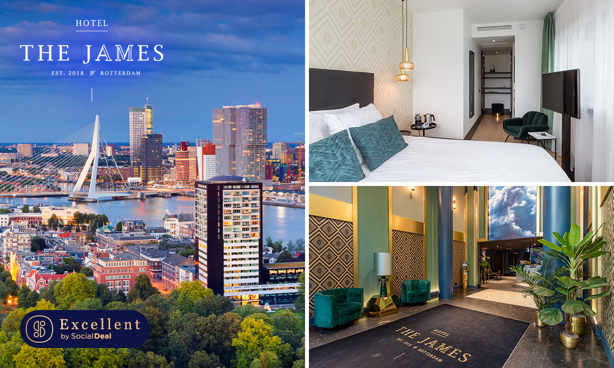 Overnachting voor 2 + waardebon in hartje Rotterdam