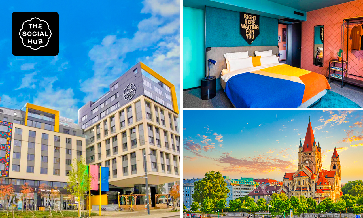 Overnachting voor 2 + ontbijt + welkomstdrankje + fietsverhuur in Wenen