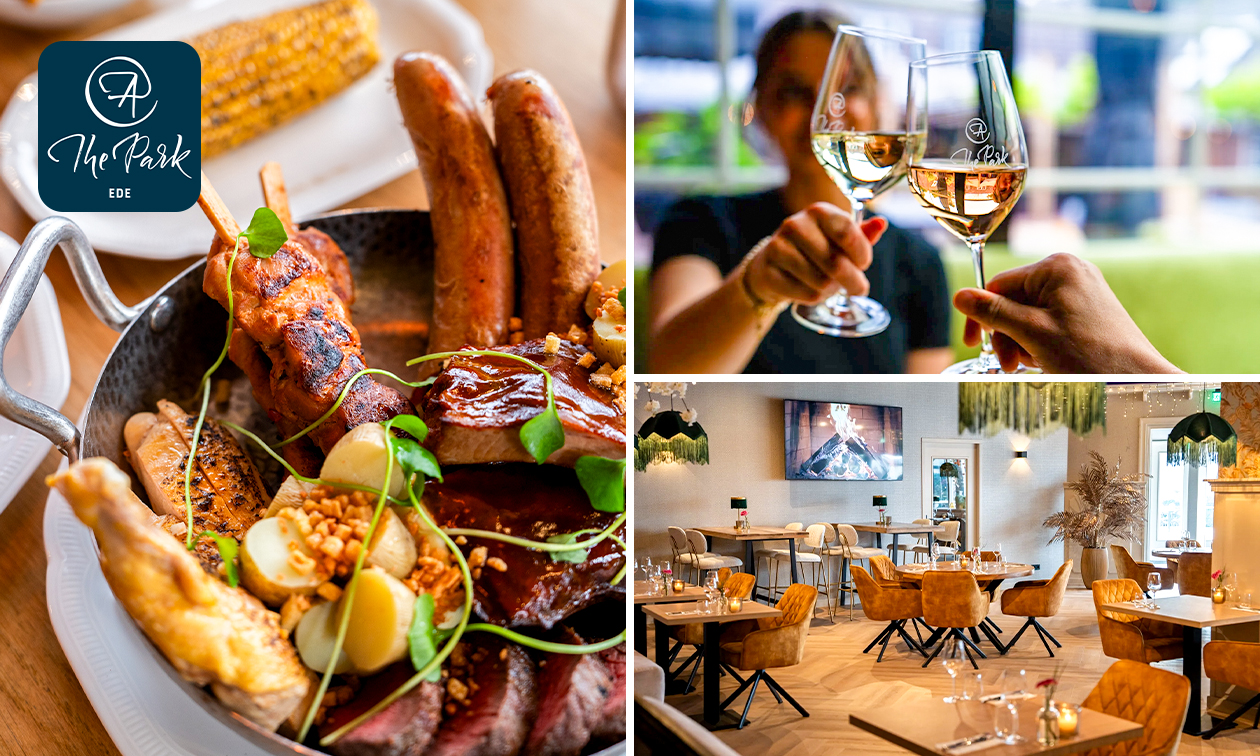 3-gangendiner van de chef of 3-gangen valentijnsdiner + welkomstdrankje bij Restaurant @ThePark