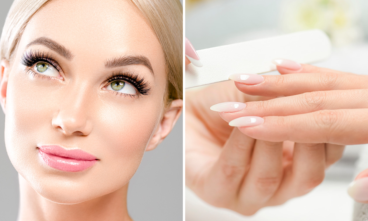 Wimperbehandeling of manicurebehandeling + gellak of BIAB