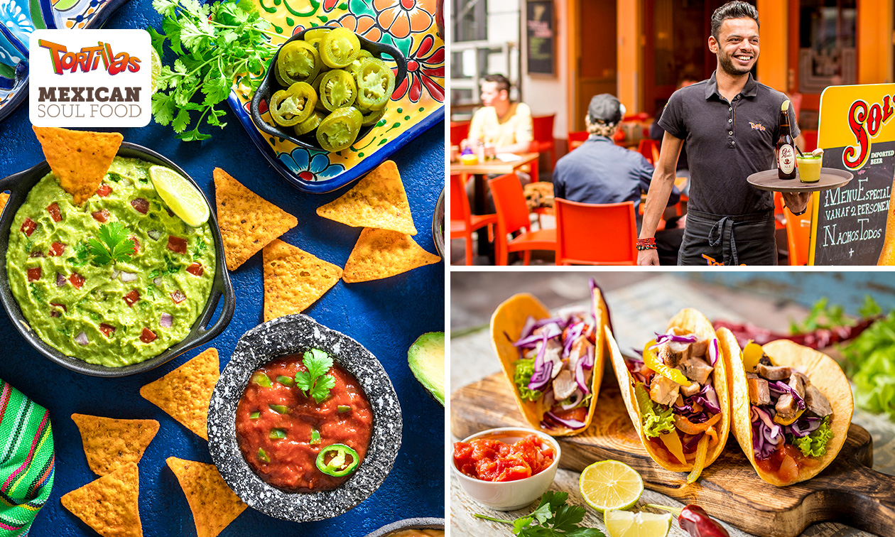 Mexicaanse (tapas-)lunchplank bij Tortillas in hartje Eindhoven + evt. met zoete lekkernijen