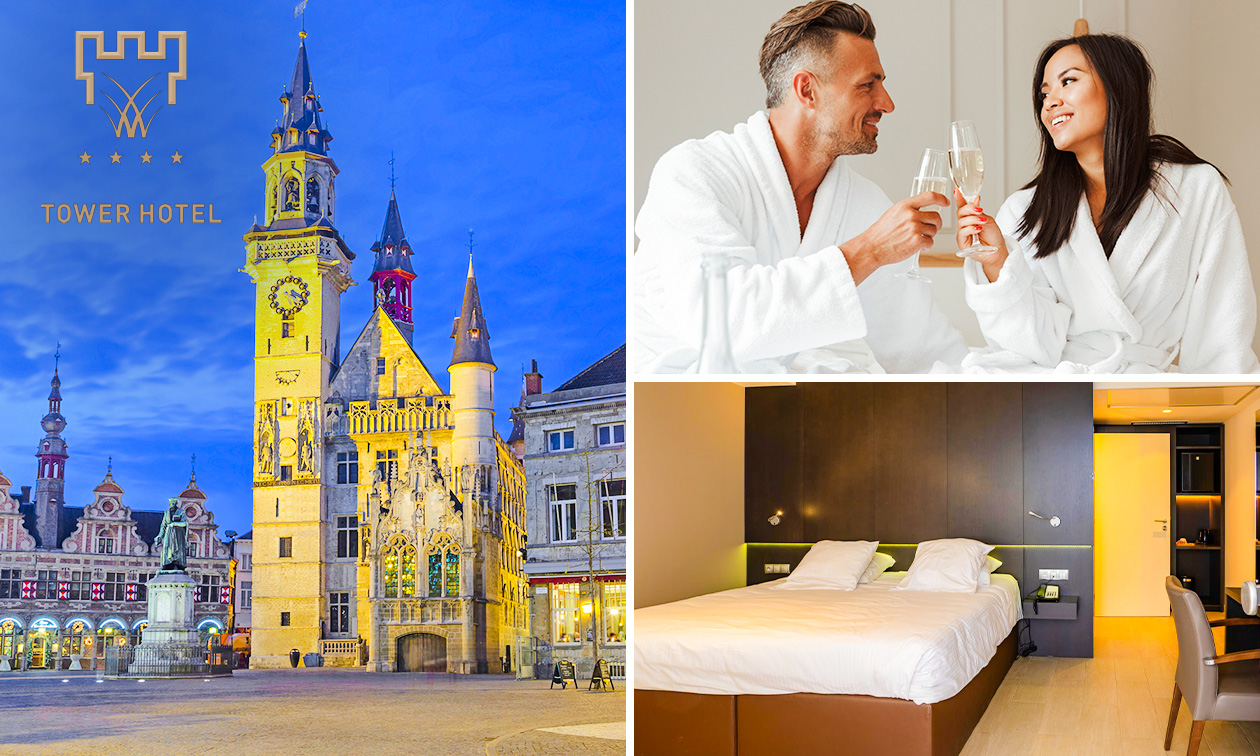 Overnachting voor 2 + ontbijt + late check-out + welkomstdrankje in hartje Aalst