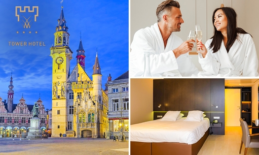 Übernachtung für 2 + Frühstück + Late Check-out + Getränk im Herzen von Aalst
