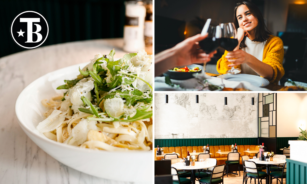 2-gangenlunch of -diner of 3-gangendiner à la carte bij Trattoria Boretti in Antwerpen