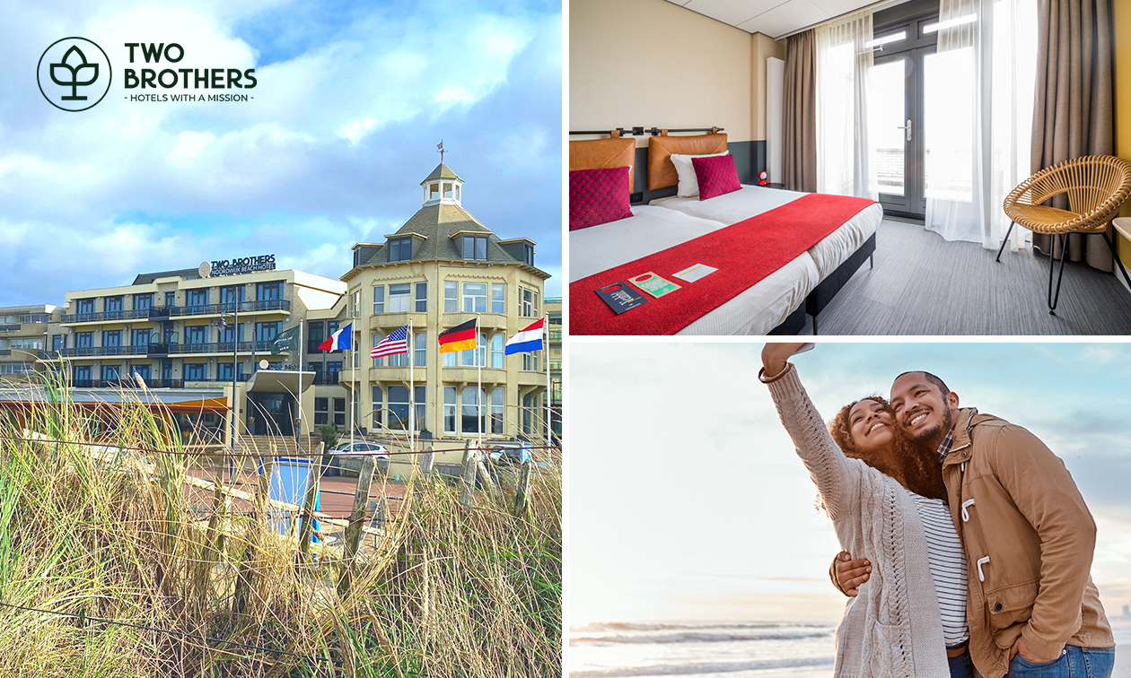 1 of 2 overnachting(en) voor 2 + ontbijt in hartje Noordwijk