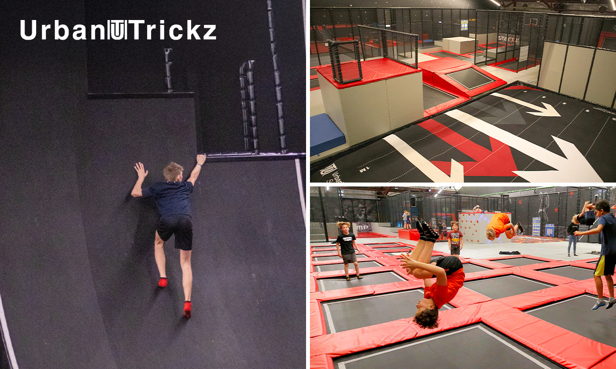 Jumpen en freerunnen (1,5, 2 of 2,5 uur) + slush bij UrbanTrickz