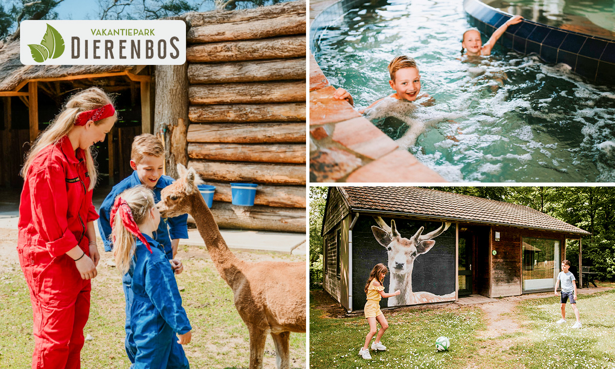 Midweek of weekend weg (voor 3 tot 6 pers.) bij Dierenbos + entree dierentuin