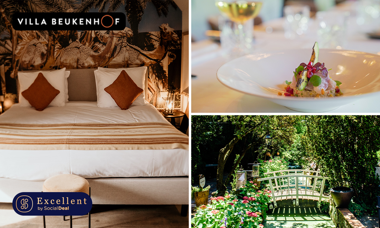 Overnachting voor 2 + ontbijt + 5-gangendiner