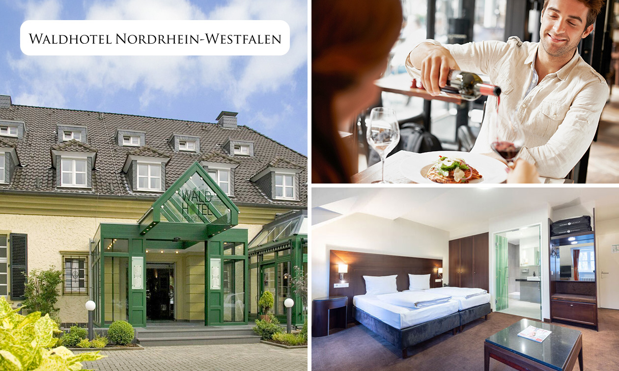 Overnachting(en) voor 2 + ontbijt + hoofdgerecht in het Niederbergisches Terrassenland