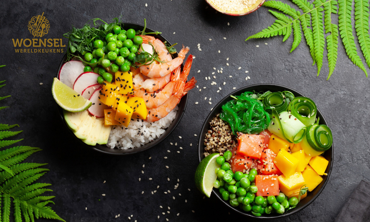 2 pokébowls naar keuze voor afhaal of bezorging bij Woensel Wereldkeukens