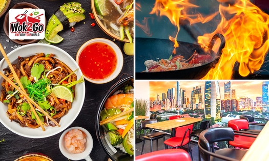 Wokgerecht of pokébowl + bijgerecht (evt. afhalen)