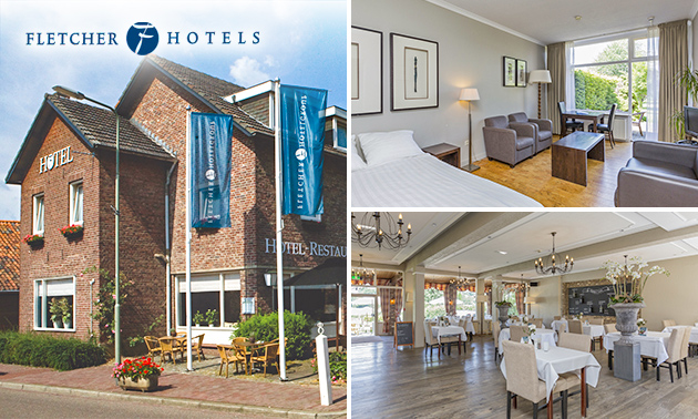 Overnachting voor 2 + evt. ontbijt en 3-gangendiner bij Fletcher Hotels