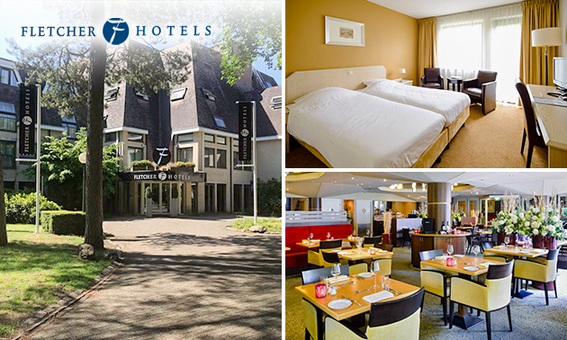 Overnachting voor 2 + evt. ontbijt en 3-gangendiner bij Fletcher Hotels
