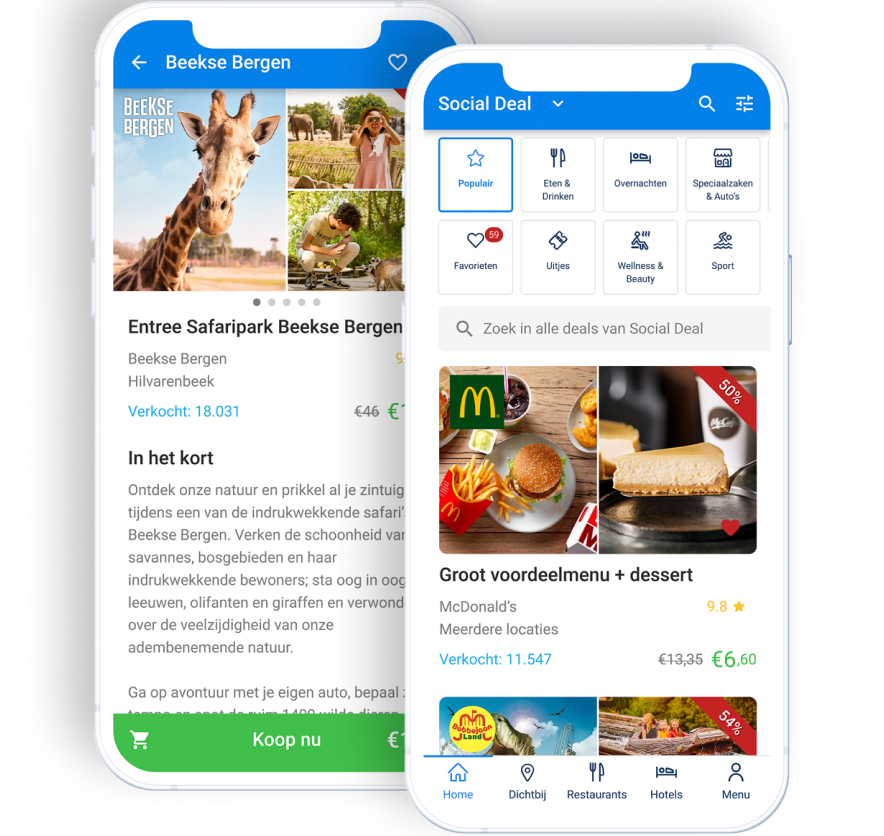 Download the renewed Social Deal app