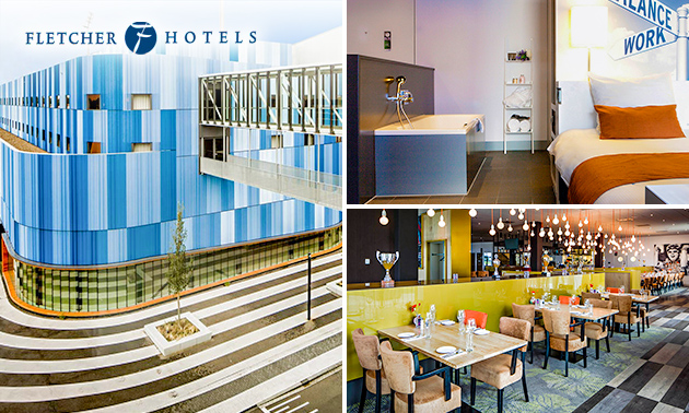 Overnachting voor 2 + evt. ontbijt en 3-gangendiner bij Fletcher Hotels