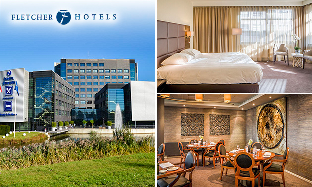 Overnachting voor 2 + evt. ontbijt en 3-gangendiner bij Fletcher Hotels