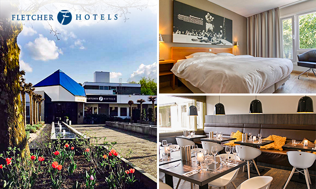 Overnachting voor 2 + evt. ontbijt en 3-gangendiner bij Fletcher Hotels